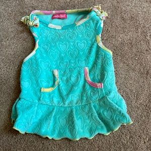 SOLD - Blue Terry Heart Dress